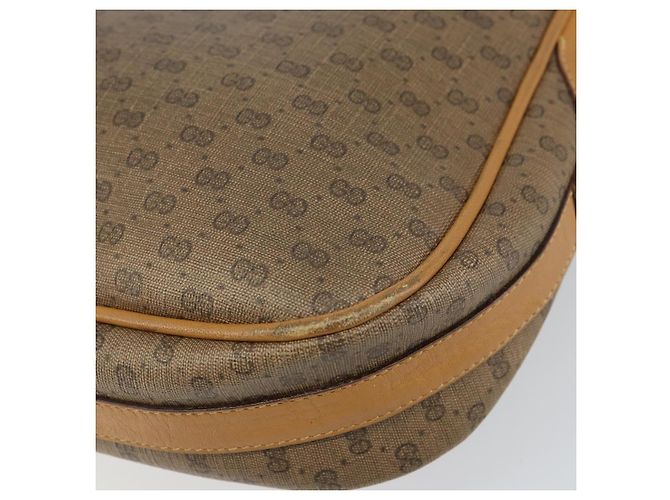Gucci Borsa a Spalla Micro GG Supreme PVC Beige Oro 001 116 4425 Auth ep12545 D'oro - vista 15