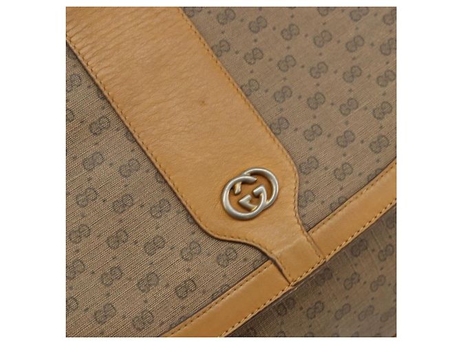 Gucci Borsa a Spalla Micro GG Supreme PVC Beige Oro 001 116 4425 Auth ep12545 D'oro - vista 17
