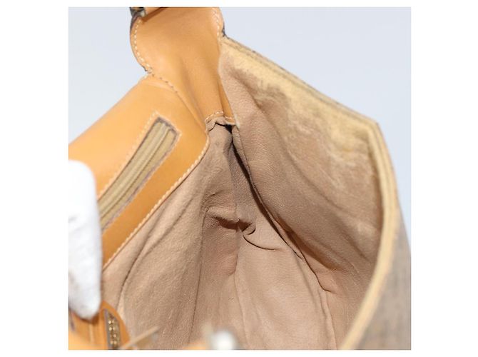 Gucci Borsa a Spalla Micro GG Supreme PVC Beige Oro 001 116 4425 Auth ep12545 D'oro - vista 19
