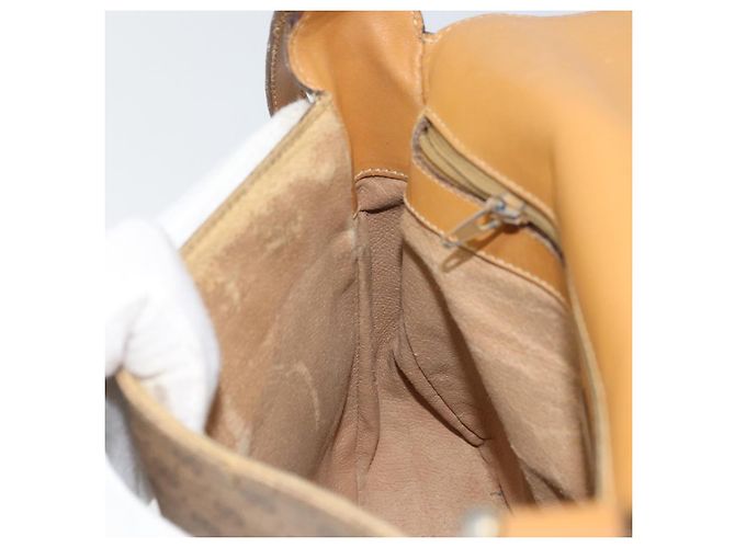 Gucci Borsa a Spalla Micro GG Supreme PVC Beige Oro 001 116 4425 Auth ep12545 D'oro - vista 20