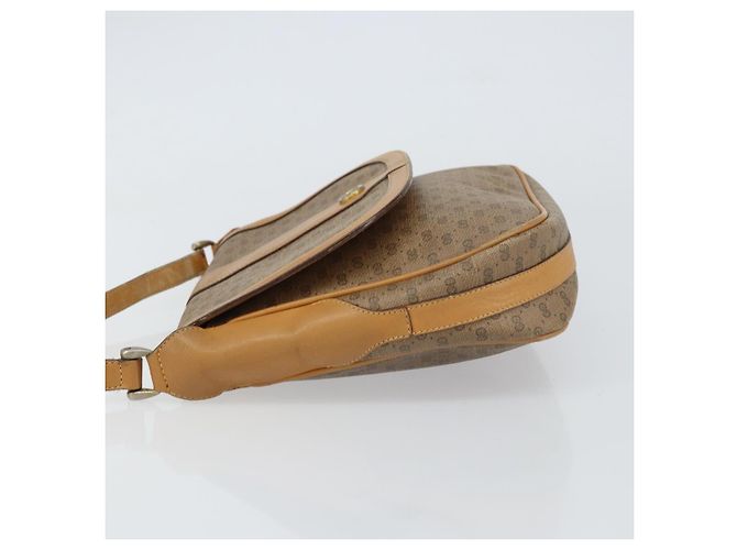 Gucci Borsa a Spalla Micro GG Supreme PVC Beige Oro 001 116 4425 Auth ep12545 D'oro - vista 4