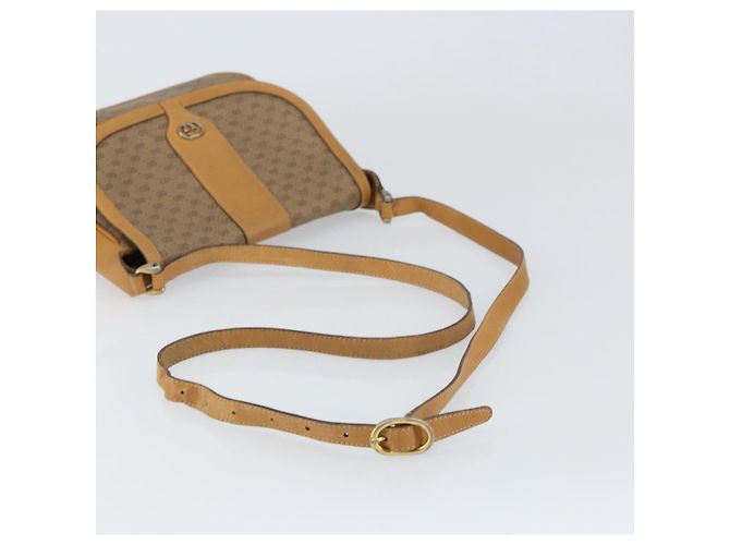 Gucci Borsa a Spalla Micro GG Supreme PVC Beige Oro 001 116 4425 Auth ep12545 D'oro - vista 7
