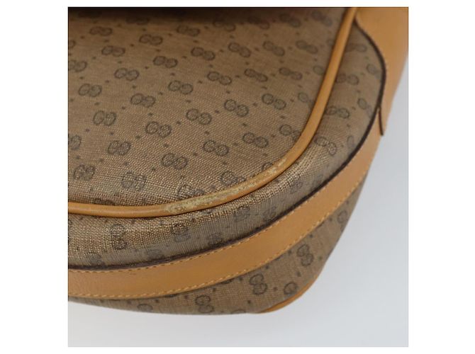 Gucci Borsa a Spalla Micro GG Supreme PVC Beige Oro 001 116 4425 Auth ep12545 D'oro - vista 9