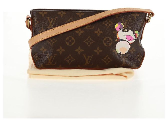 LOUIS VUITTON Borsa a Spalla Trotteur Monogram Panda M51241 LV Auth BA9461SAM Monogramma - vista 12