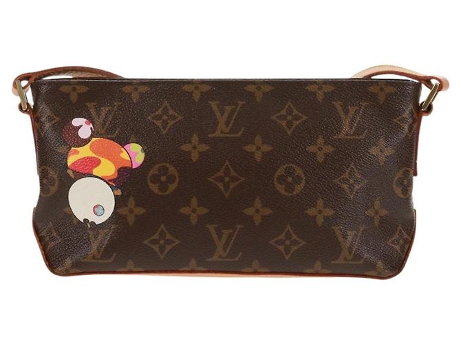 LOUIS VUITTON Borsa a Spalla Trotteur Monogram Panda M51241 LV Auth BA9461SAM Monogramma - vista 2