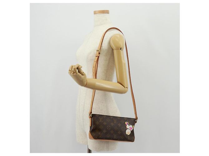 LOUIS VUITTON Borsa a Spalla Trotteur Monogram Panda M51241 LV Auth BA9461SAM Monogramma - vista 27