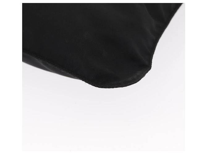 Bolsa de Ombro PRADA Nylon Preto Prata Autêntica 157878 - vista 14