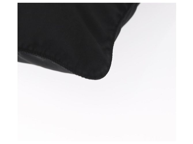 Bolsa de Ombro PRADA Nylon Preto Prata Autêntica 157878 - vista 16