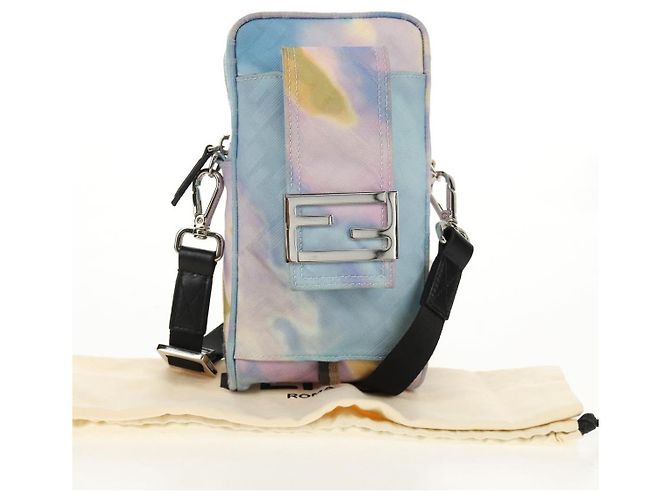 FENDI Zucca Canvas Schultertasche Blau Silber Authentisch bs32097V - Ansicht 12