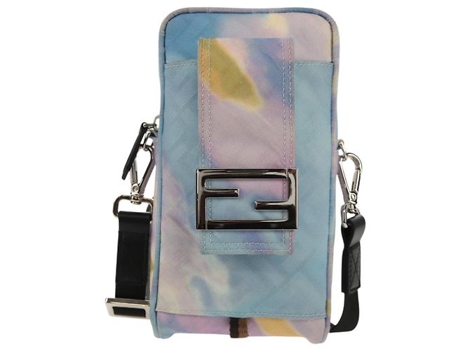 FENDI Zucca Canvas Schultertasche Blau Silber Authentisch bs32097V - Ansicht 13