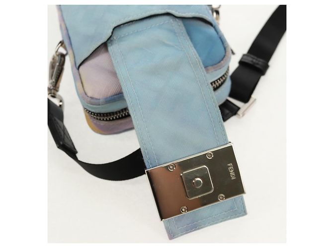FENDI Zucca Canvas Schultertasche Blau Silber Authentisch bs32097V - Ansicht 21