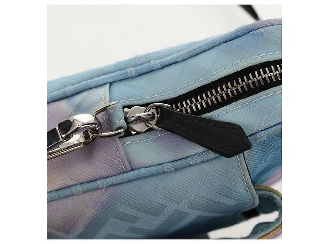 FENDI Zucca Canvas Schultertasche Blau Silber Authentisch bs32097V - Ansicht 23