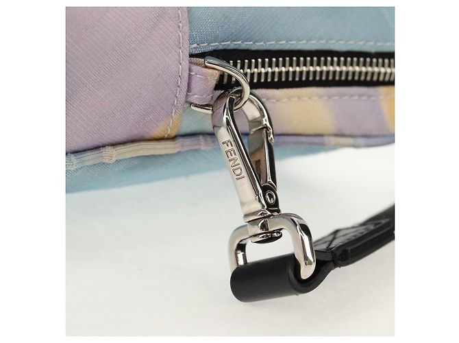 FENDI Zucca Canvas Schultertasche Blau Silber Authentisch bs32097V - Ansicht 8