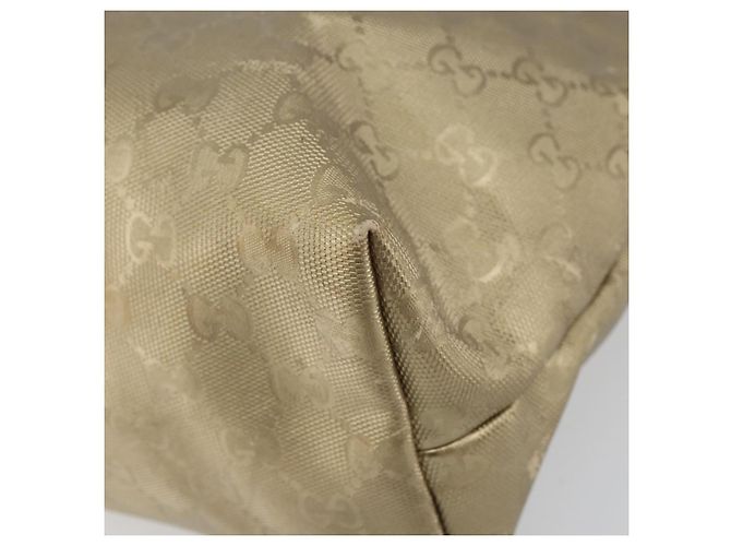 Gucci Borsa tote GG Implementation in PVC dorato 211137 Auth ep12474 - vista 16