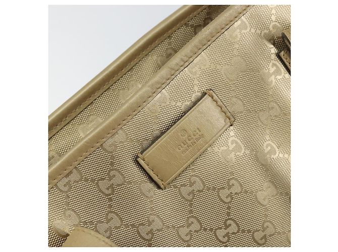 Gucci Borsa tote GG Implementation in PVC dorato 211137 Auth ep12474 - vista 18