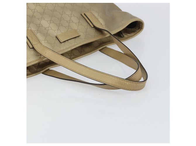 Gucci Borsa tote GG Implementation in PVC dorato 211137 Auth ep12474 - vista 7