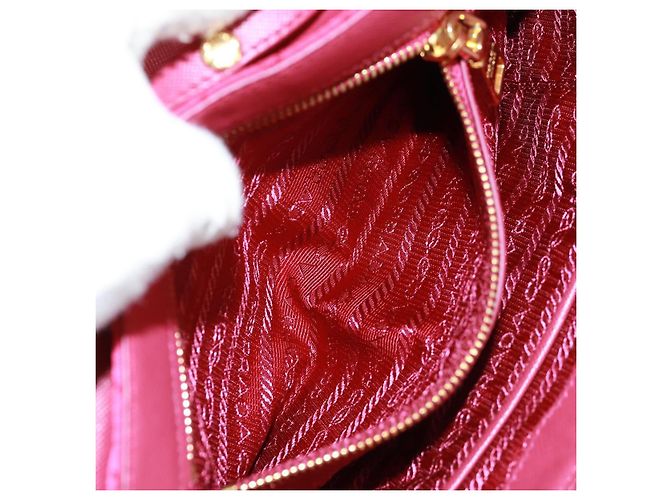PRADA Borsa a Spalla con Catena Nylon Rosa Oro Auth 160856V D'oro - vista 26