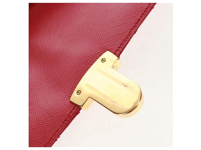 PRADA Borsa a Spalla con Catena Nylon Rosa Oro Auth 160856V D'oro - vista 8