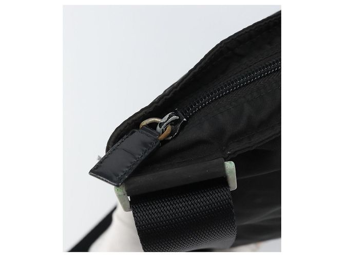 Borsa a Spalla PRADA in Nylon Nero Argento Autentica 156927 - vista 10