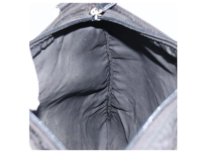 Borsa a Spalla PRADA in Nylon Nero Argento Autentica 156927 - vista 19