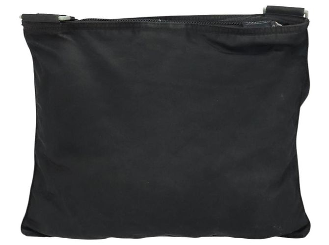 Borsa a Spalla PRADA in Nylon Nero Argento Autentica 156927 - vista 2