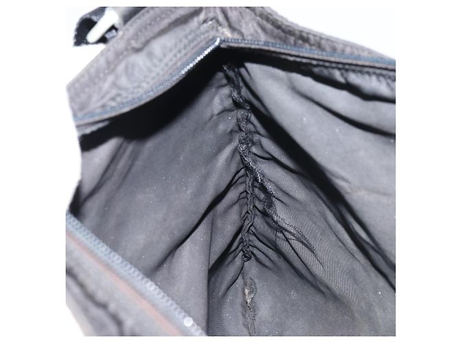 Borsa a Spalla PRADA in Nylon Nero Argento Autentica 156927 - vista 20