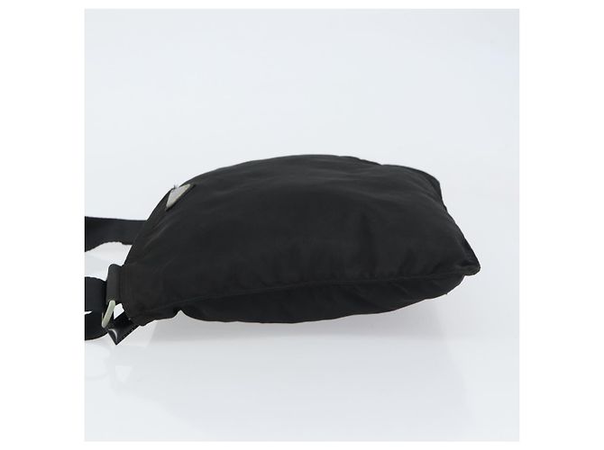 Borsa a Spalla PRADA in Nylon Nero Argento Autentica 156927 - vista 4