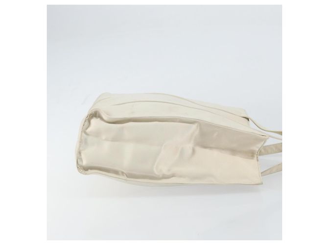 PRADA Borsa a Mano Satin Bianco Auth bs31836 - vista 3