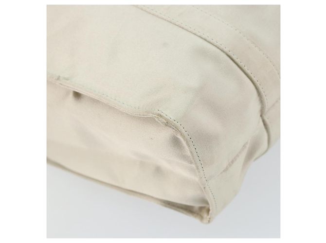 PRADA Borsa a Mano Satin Bianco Auth bs31836 - vista 9
