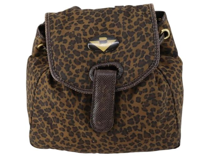 Autre Marque Zaino in nylon marrone e oro Auth yk20025 di BOTTEGA VENETA D'oro - vista 13