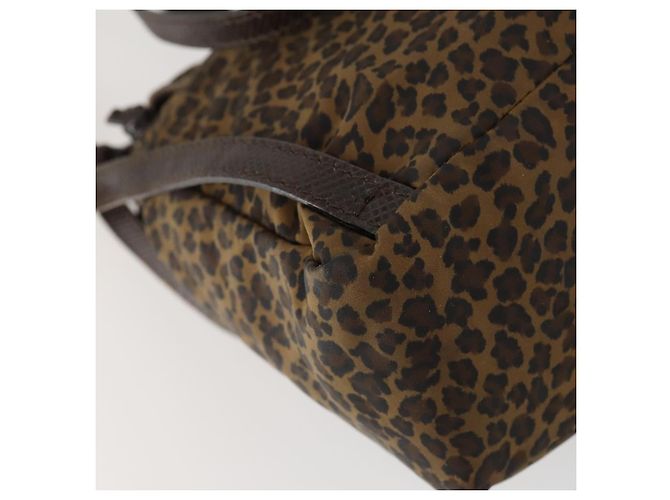 Autre Marque Zaino in nylon marrone e oro Auth yk20025 di BOTTEGA VENETA D'oro - vista 17