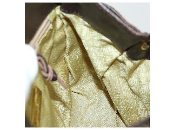 Autre Marque Zaino in nylon marrone e oro Auth yk20025 di BOTTEGA VENETA D'oro - vista 19