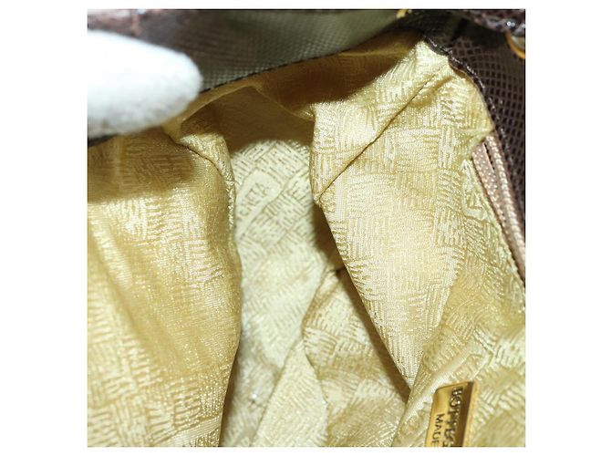 Autre Marque Zaino in nylon marrone e oro Auth yk20025 di BOTTEGA VENETA D'oro - vista 20