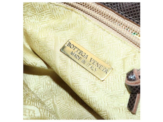 Autre Marque Zaino in nylon marrone e oro Auth yk20025 di BOTTEGA VENETA D'oro - vista 21