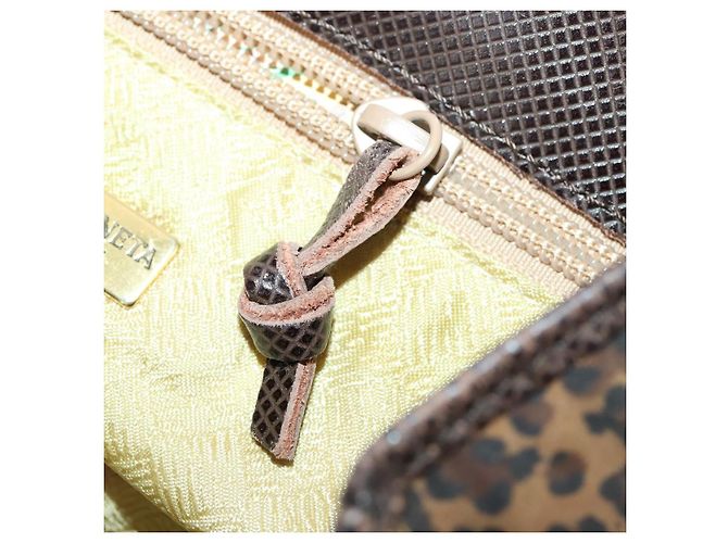 Autre Marque Zaino in nylon marrone e oro Auth yk20025 di BOTTEGA VENETA D'oro - vista 22