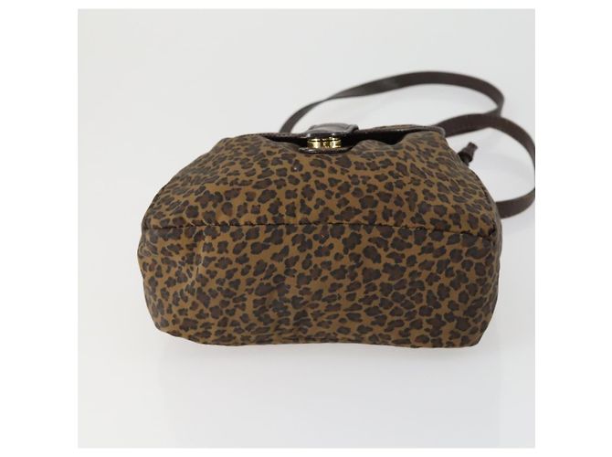 Autre Marque Zaino in nylon marrone e oro Auth yk20025 di BOTTEGA VENETA D'oro - vista 5