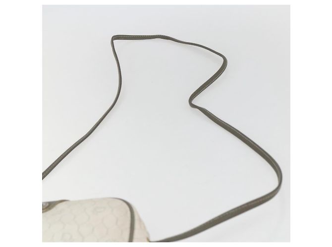 Christian Dior Borsa a spalla in tela a nido d'ape PVC oro bianco Auth 158146 D'oro - vista 8