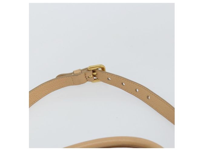 PRADA Borsa a Mano in Pelle 2 in 1 Beige Oro Auth ka1190 D'oro - vista 9