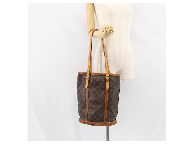LOUIS VUITTON Borsa a Spalla Monogram Bucket GM M42236 LV Auth 157917 Monogramma - vista 23