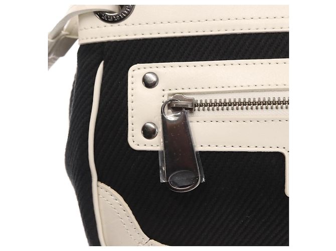 Bolsa de mão em lona preta BURBERRY Blue Label Auth ka1019 Preto - vista 18