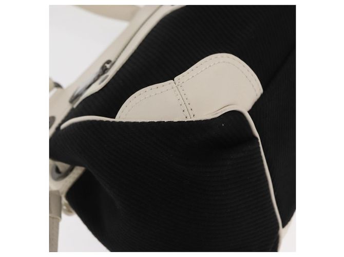 Bolsa de mão em lona preta BURBERRY Blue Label Auth ka1019 Preto - vista 9