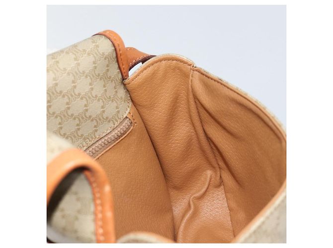 Céline Borsa a Spalla in Tela Macadam CELINE PVC Beige Oro Auth am10146 D'oro - vista 20