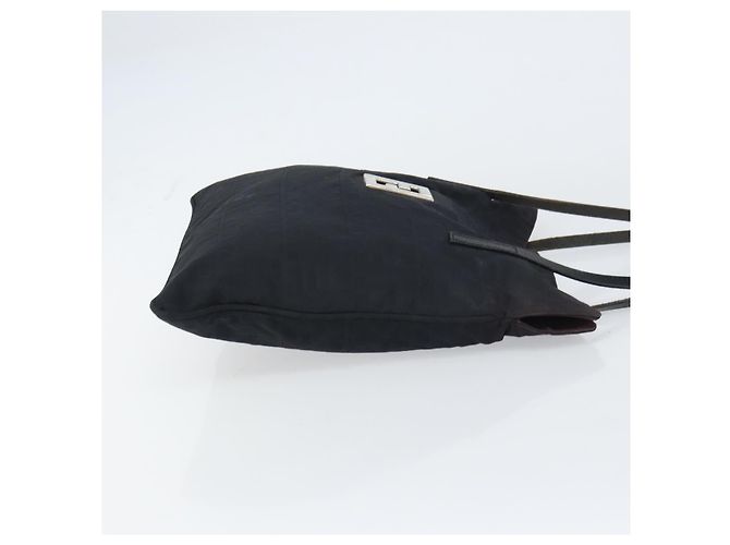 FENDI Zucca Canvas Tote Bag Schwarz Silber Auth 158397 - Ansicht 3