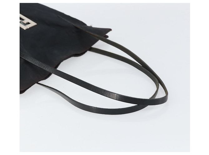 FENDI Zucca Canvas Tote Bag Schwarz Silber Auth 158397 - Ansicht 7