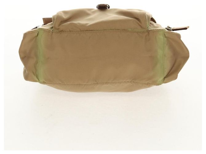 PRADA Schultertasche Nylon Khaki Silber Authentisch fm4987 - Ansicht 5