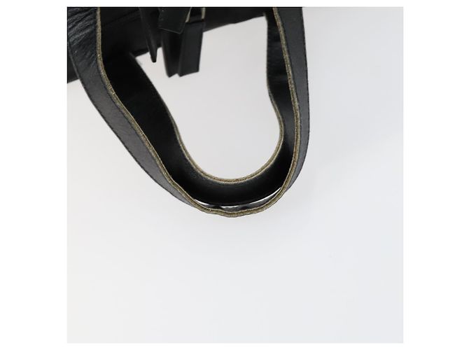 Borsa da lavoro PRADA Nylon 2 vie Nero Argento Auth 155199 - vista 8