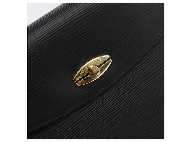 LOUIS VUITTON Borsa a Mano Epi Malesherbes Nera M52372 LV Auth 158324 Nero - vista 17