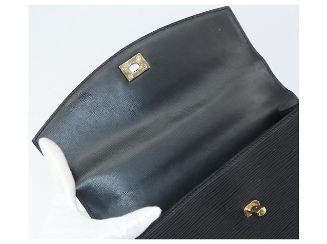 LOUIS VUITTON Borsa a Mano Epi Malesherbes Nera M52372 LV Auth 158324 Nero - vista 18