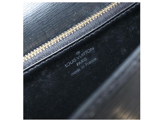 LOUIS VUITTON Borsa a Mano Epi Malesherbes Nera M52372 LV Auth 158324 Nero - vista 19