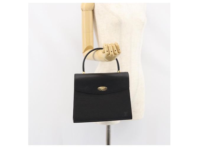 LOUIS VUITTON Borsa a Mano Epi Malesherbes Nera M52372 LV Auth 158324 Nero - vista 23